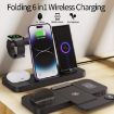 Apple Watch B21 6 in 1 Wireless Charger - Black - 2