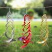Laser Flash Bird Repellent Orchard Spiral Wind Rotor - Gold - 2