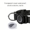 AirTag Dog Collar LED Waterproof Quick Release Collar, Size S Red - 5