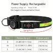 Waterproof LED Dog Collar for AirTag, Size L - Blue - 9