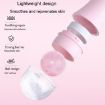 Rose Quartz Face Roller Volcanic Stone Facial Cleansing Massager - 6
