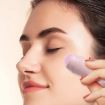Rose Quartz Face Oil Absorbing Roller Volcanic Stone Facial Skin Repair Cleansing Massager - 2