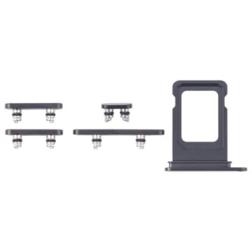 iPhone 16 Pro SIM Card Tray + Side Keys - Black - 1