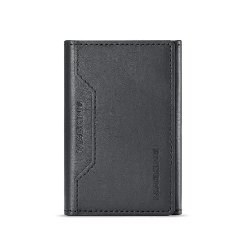 DG.MING MAGKING-K2 Series MagSafe RFID Card Bag - Black - 1