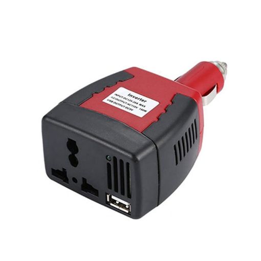 75W Car Inverter Voltage Conversion USB Port Charger, 12V To 110V Black - 1