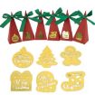 10pcs Christmas Candy Boxes Triangle Xmas Gift Paper Packaging Box - 4
