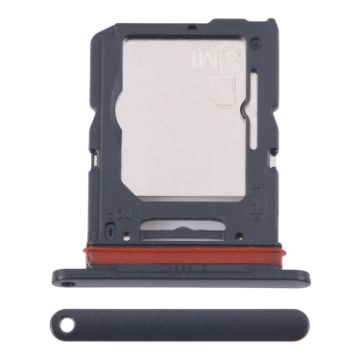 Samsung Galaxy M55 SM-M556B SIM Card Tray + Micro SD Card Tray (Black) - 1