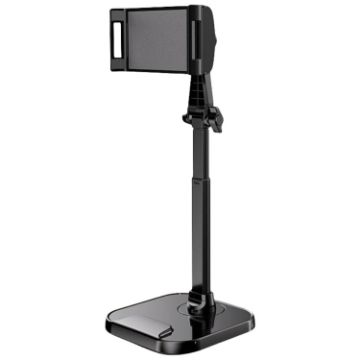 Dual-Position Rotatable Phone and Tablet Stand - Black - 1
