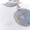 Garden Bird Repellent Hanging Laser Reflective Piece (Red/Silver) - 7
