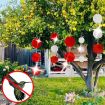 Garden Bird Repellent Hanging Laser Reflective Piece (Red/Silver) - 8