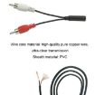 3.5mm Female to 2RCA Speaker Cable (0.23m) - 5