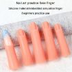 5pcs Nail Art Silicone Fake Fingers Practice Finger Molds - 6
