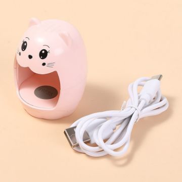 Mini LED Nail Light Therapy Lamp USB Quick Drying Nail Polish Baking Lamp - 1