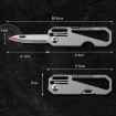 Multifunctional Titanium Keychain Mini Folding Knife - 3