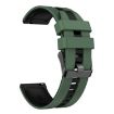 Huawei Watch GT4 46mm 22mm Silicone Watch Band - Olive Green+Black - 2