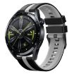 Amazfit Balance 22mm Two-Color Sports Silicone Watch Band - Black+Grey - 1