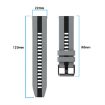 Amazfit Balance 22mm Two-Color Sports Silicone Watch Band - Black+Grey - 8