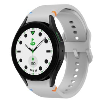 Samsung Galaxy Watch 5 Golf Edition Silicone Watch Band - Light Gray - 1