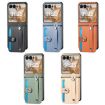 Motorola Razr 50 Ultra Blue Phone Case with Wristband Kickstand - 7