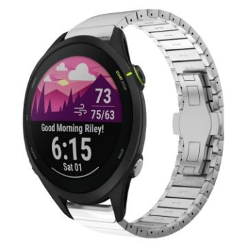 Garmin Forerunner 255 Music 22mm Silver Watch Band - 1