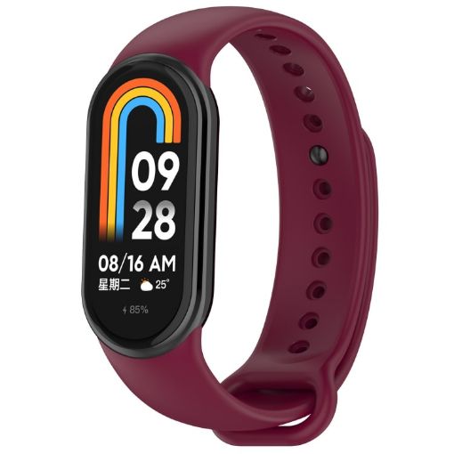 Xiaomi Smart Band 9/9 NFC Wine Red Silicone Watch Band - 1