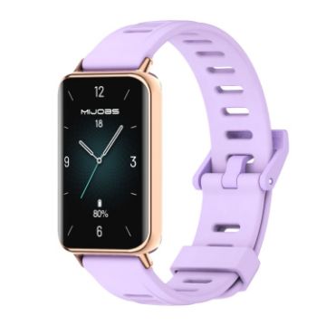 For Honor Band 9 Taro Purple Rose Gold Watch Band - 1