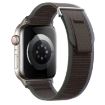 Apple Watch SE 2023 40mm Dual-Section Loop Nylon Watch Band Blue Black - 1