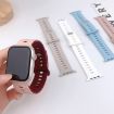 Apple Watch SE 2023 44mm Silicone Watch Band - Milk Tea Rock White - 6
