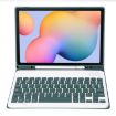 Samsung Galaxy Tab S6 Lite 10.4" Bluetooth Keyboard Leather Case - Dark Green - 3