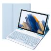 Samsung Galaxy Tab A8 10.5 2021 Bluetooth Keyboard Leather Case White Ice - 1