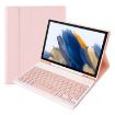 Pink Bluetooth Keyboard Leather Case for Samsung Galaxy Tab A8 10.5 - 1