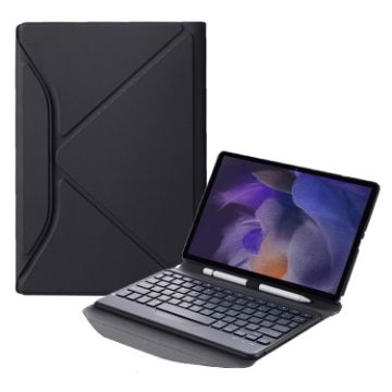 Samsung Galaxy Tab A8 2021 Bluetooth Keyboard Leather Case - Black - 1
