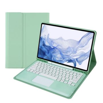 Samsung Galaxy Tab S8+/S7+/S7 FE Mint Green Keyboard Case - 1