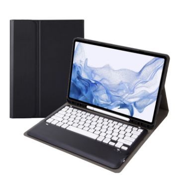 Samsung Galaxy Tab S8+/S7+/S7 FE Bluetooth Keyboard Case (Black) - 1