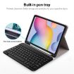 Samsung Galaxy Tab S9 FE Bluetooth Keyboard Leather Case - Dark Blue - 5