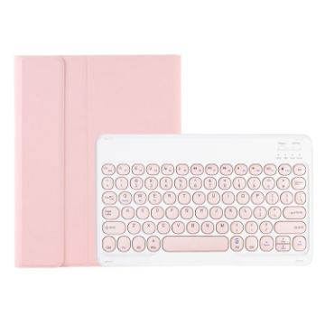 Samsung Galaxy Tab A9+ X210/X215/X215 YA09B Pink Bluetooth Keyboard Case - 1