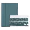 Samsung Galaxy Tab A9+ X210/X215/X215 A09B Dark Green Bluetooth Keyboard Leather Case - 1
