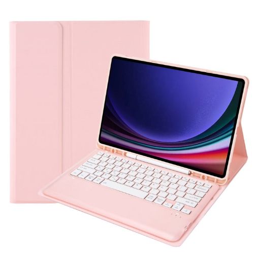 Samsung Galaxy Tab S9+/S9 FE+ A810B Bluetooth Keyboard Leather Case - 1