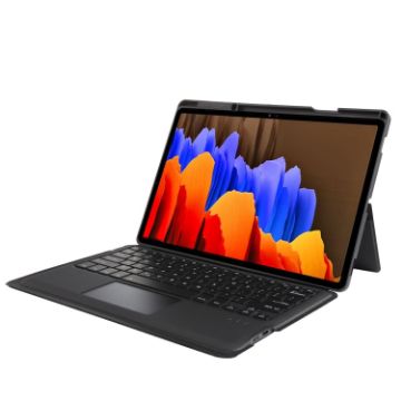 Bluetooth Keyboard Leather Case for Samsung Galaxy Tab S7+/S7 FE/S8+ - 1