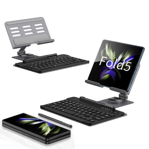 Samsung Galaxy Z Fold5 GKK Folding Holder + Keyboard + Pen + Mouse Set - 1