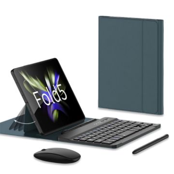 Samsung Galaxy Z Fold5 GKK Gear Bluetooth Keyboard + Pen + Mouse + Case Set - 1