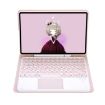 Samsung Galaxy Tab S9 FE Pink TPU Bluetooth Keyboard Leather Case - 3