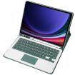 Samsung Galaxy Tab S9 FE A710B-A Dark Green TPU Bluetooth Keyboard Case - 4