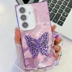 Samsung Galaxy A55 5G Purple Feathers Phone Case - 1