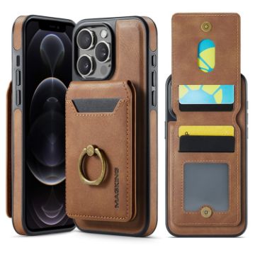 iPhone 12 Pro DG.MING K1 MagSafe Detachable Wallet RFID Back Cover Case - 1