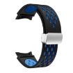Samsung Gear S2 Classic Silicone Watch Band - Black Sky Blue - 3