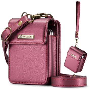 Motorola Razr Series Me50 Mini Lanyard Universal Bag - Wine Red - 1