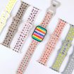 Apple Watch SE 2022 40mm Silicone Watch Band - Black White - 8