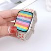 Apple Watch Series 3 42mm Silicone Band - Bright Pink Smoke Purple - 5