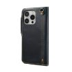 iPhone 16 Pro Max Denior B01 Leather Case Blue - 3